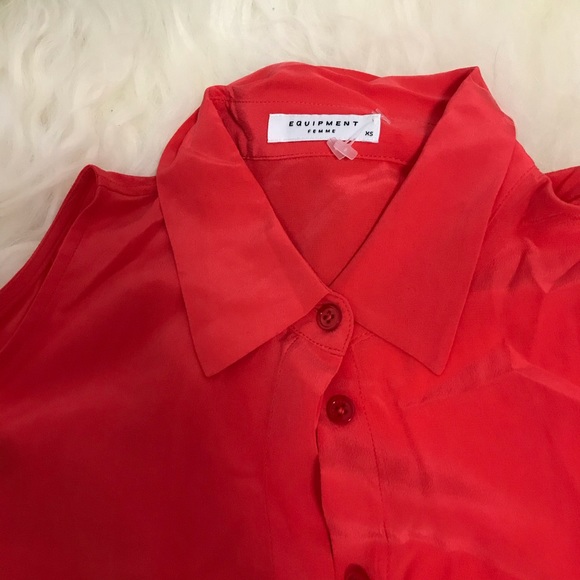 Equipment Button-Up Silk Blouse - Picture 6 of 8